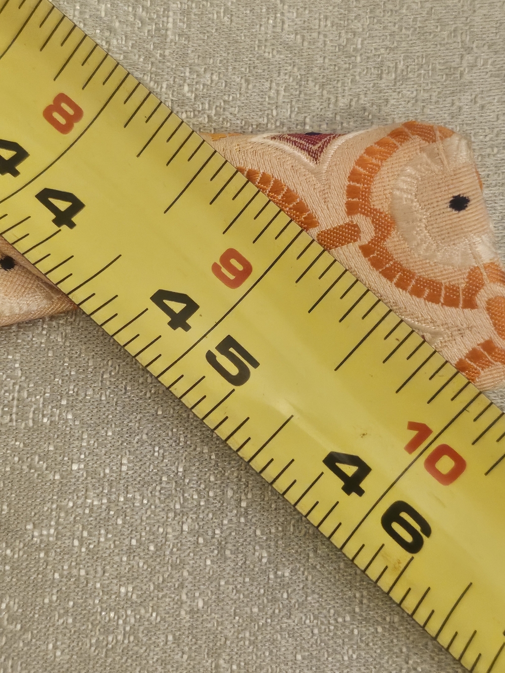 J. Crew Orange and Purple Geometric Fabric Belt - Picture 13 of 15